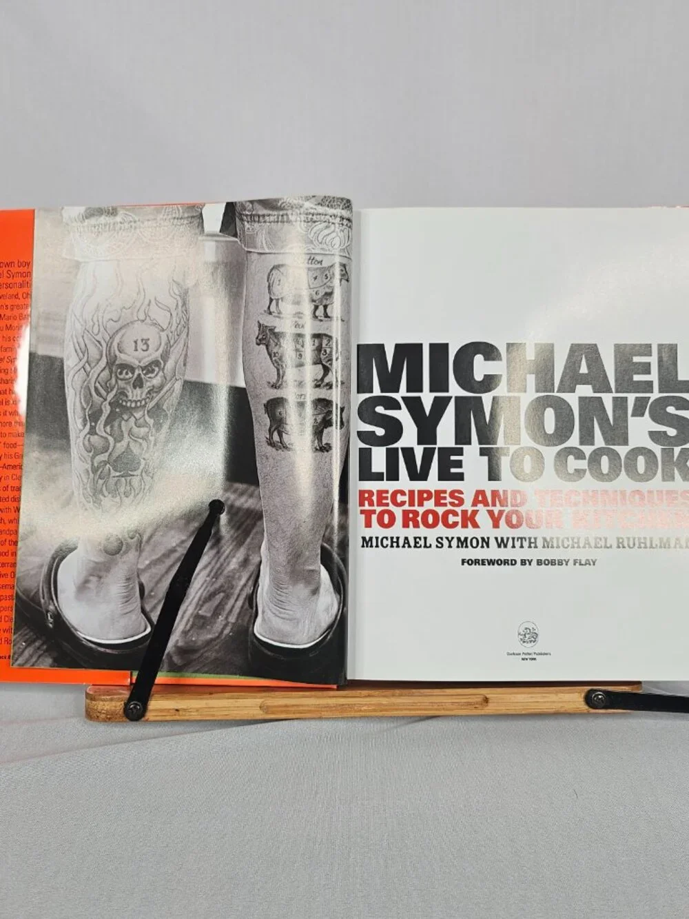 Signed Michael Symon Cookbook | Live to Cook | Autographed Hardcover